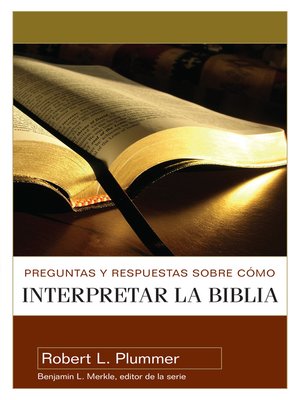cover image of Preguntas y respuestas sobre como interpretar la BIblia